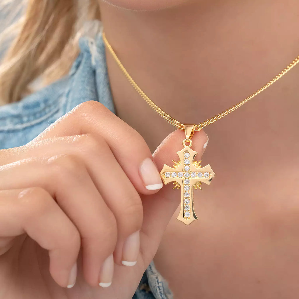 Diije Cruz Sagrada Circonias Cristal