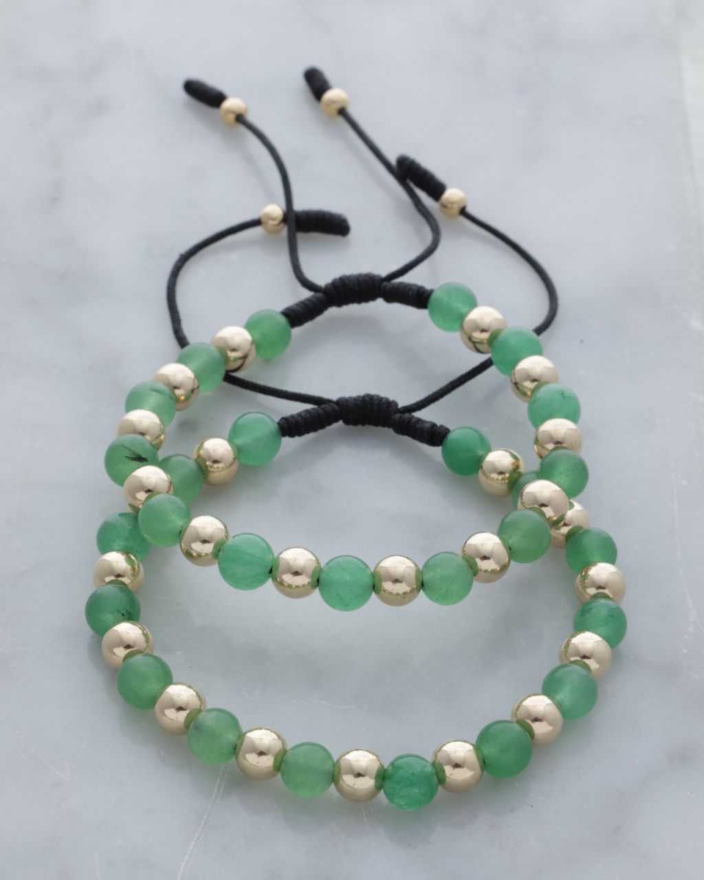2 Manillas pareja , Piedra Jade