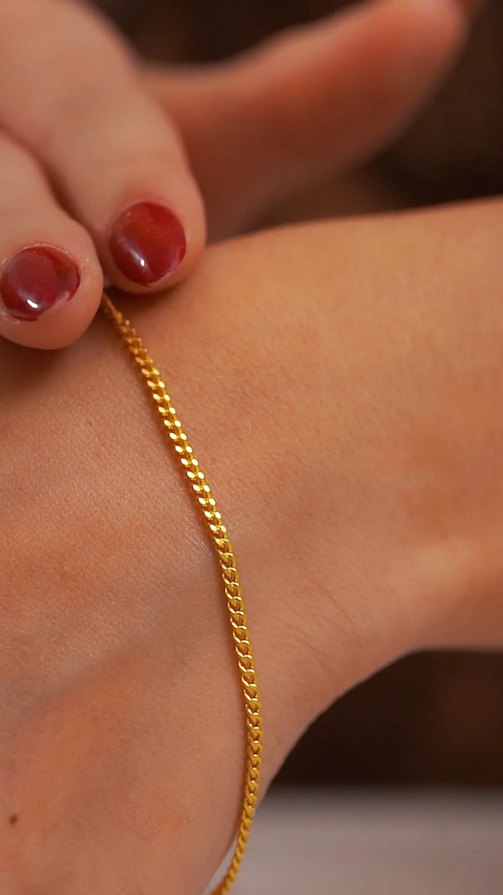 Pulseras Cubanita IT 1 mm 19 Cms