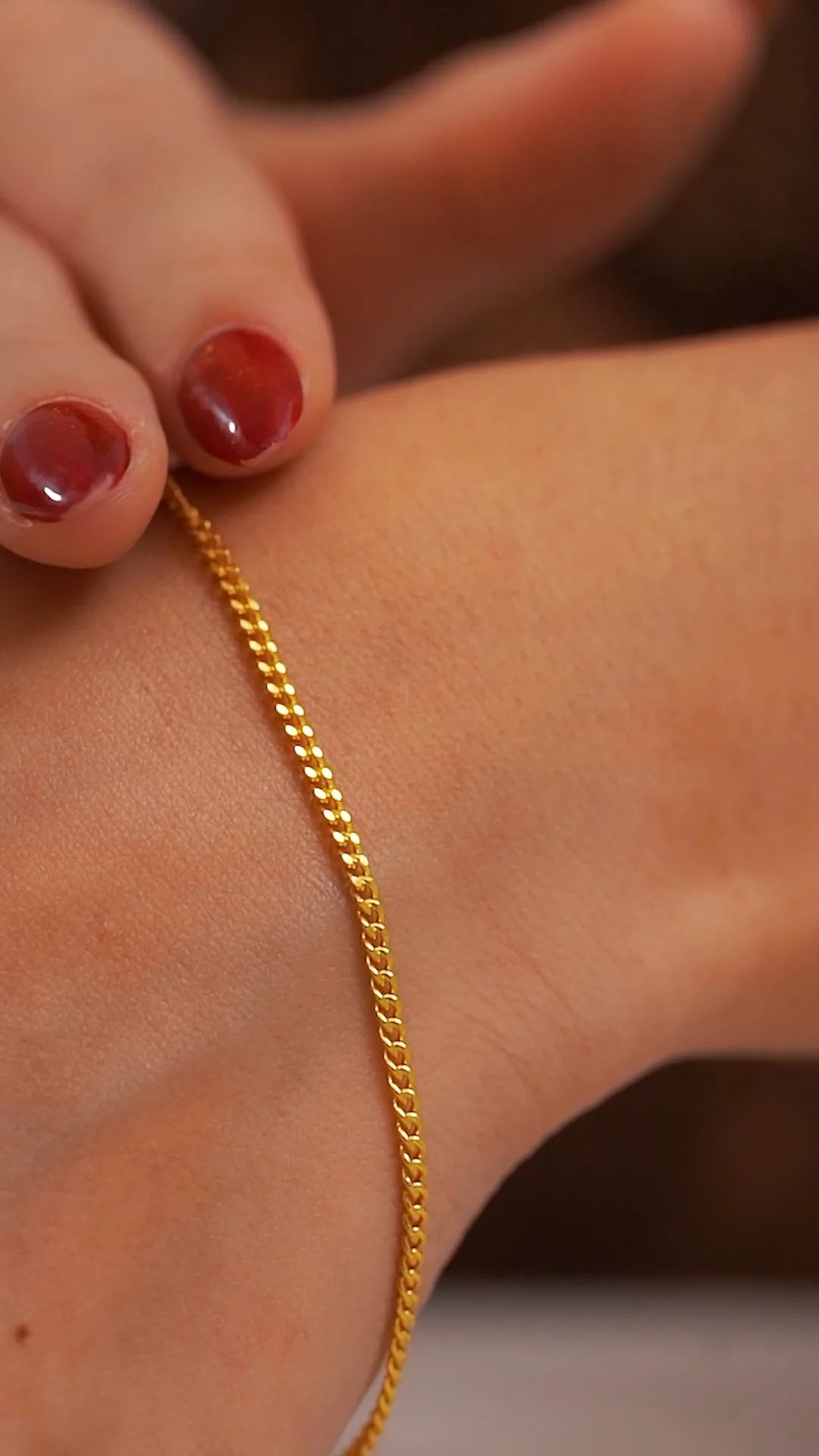 Pulseras Cubanita IT 1 mm 19 Cms