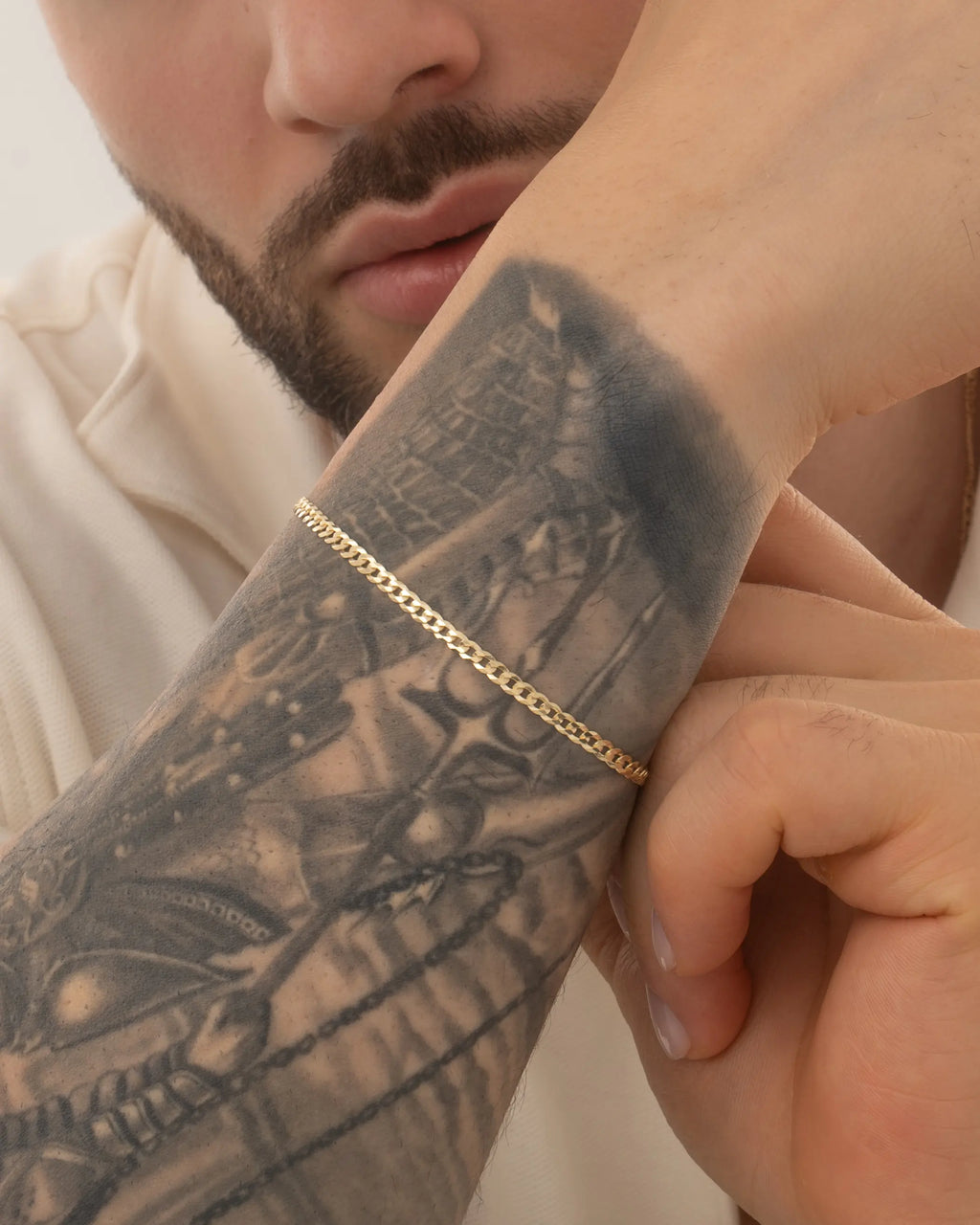 Pulseras Cubana IT 3 mm 19.5 Cms