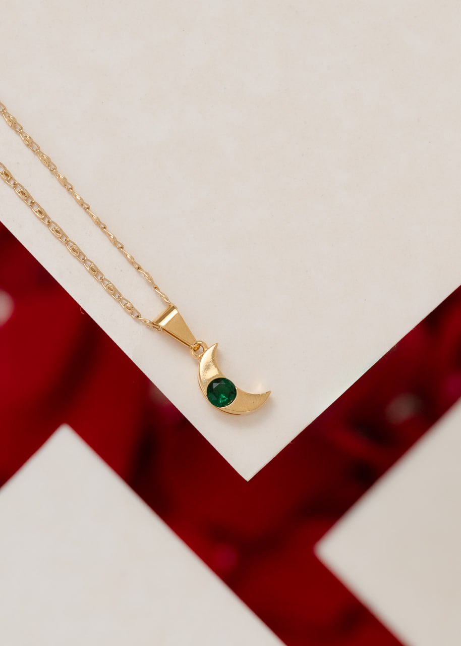 Dije Luna Circonia VERDE