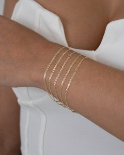 Pulseras Escalerita Con Destellos IT 1.7 mm 16.5 Cms
