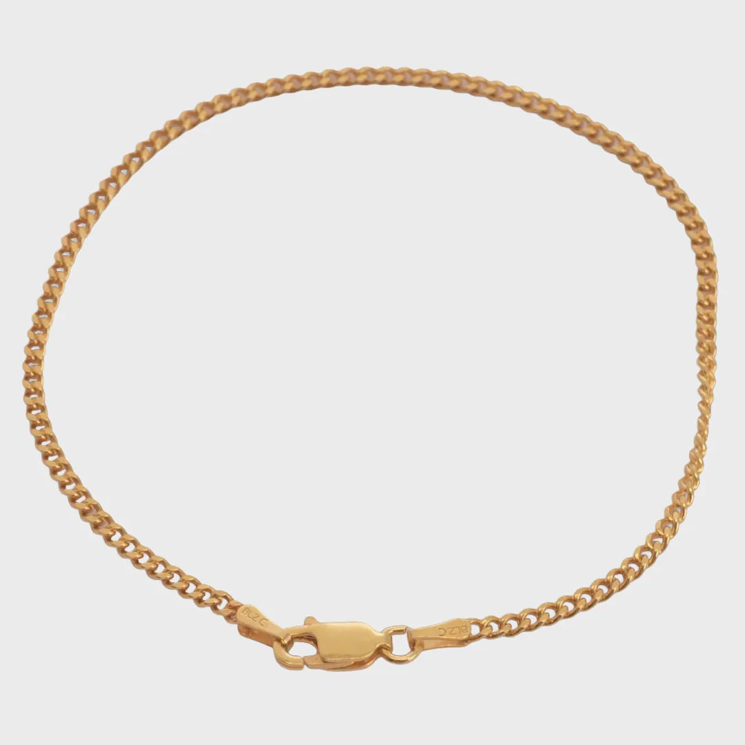 Pulseras Cubana IT 2 mm 19 Cms
