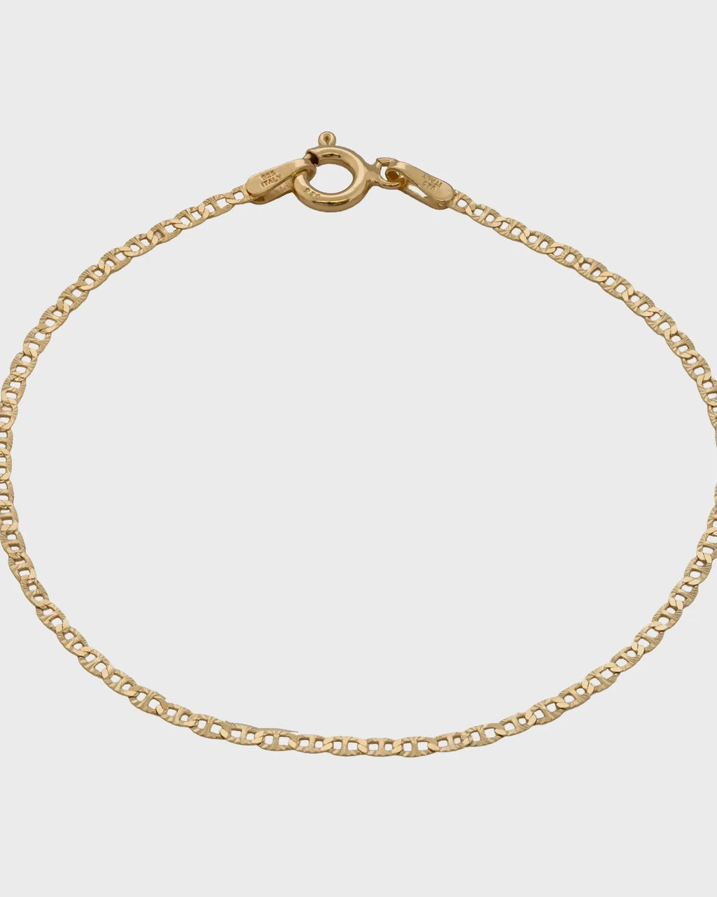 Pulseras Cubana Cruzada 2,4 mm 19.5 Cms