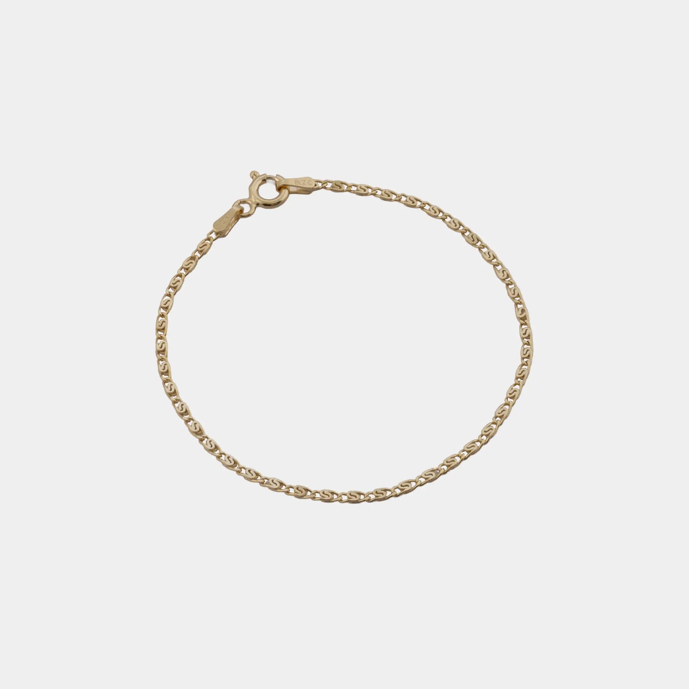 Pulseras Caracol Plana 1.80 mm 16.5 Cms