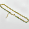 Toblelleras Circonias Verde Unisex 22 Cms + Extensor