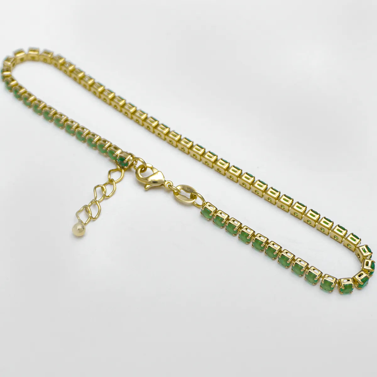 Toblelleras Circonias Verde Unisex 22 Cms + Extensor
