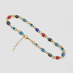 Tobilleras Ojo Turco Multicolor 23 Cms + 2 Cms Extensor