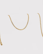 Cadena Cubana Cruzada 2,4 mm 65 Cms