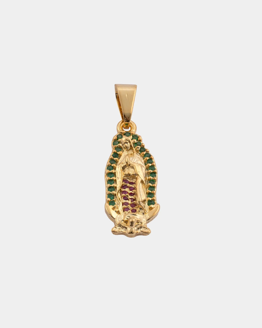 Dije V. Guadalupe Silueta circonias 2 Cms