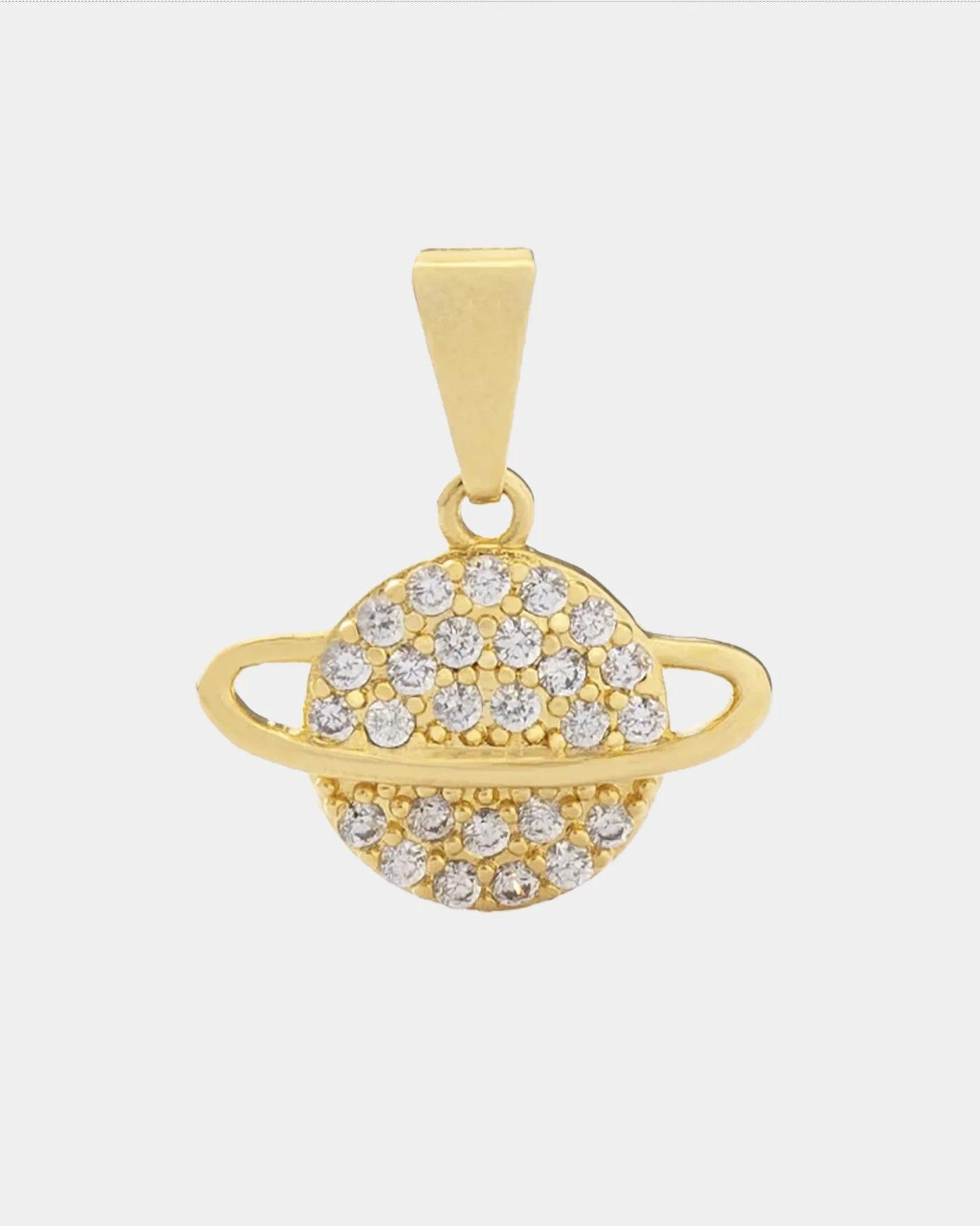 Dije Saturn Circonias Cristal