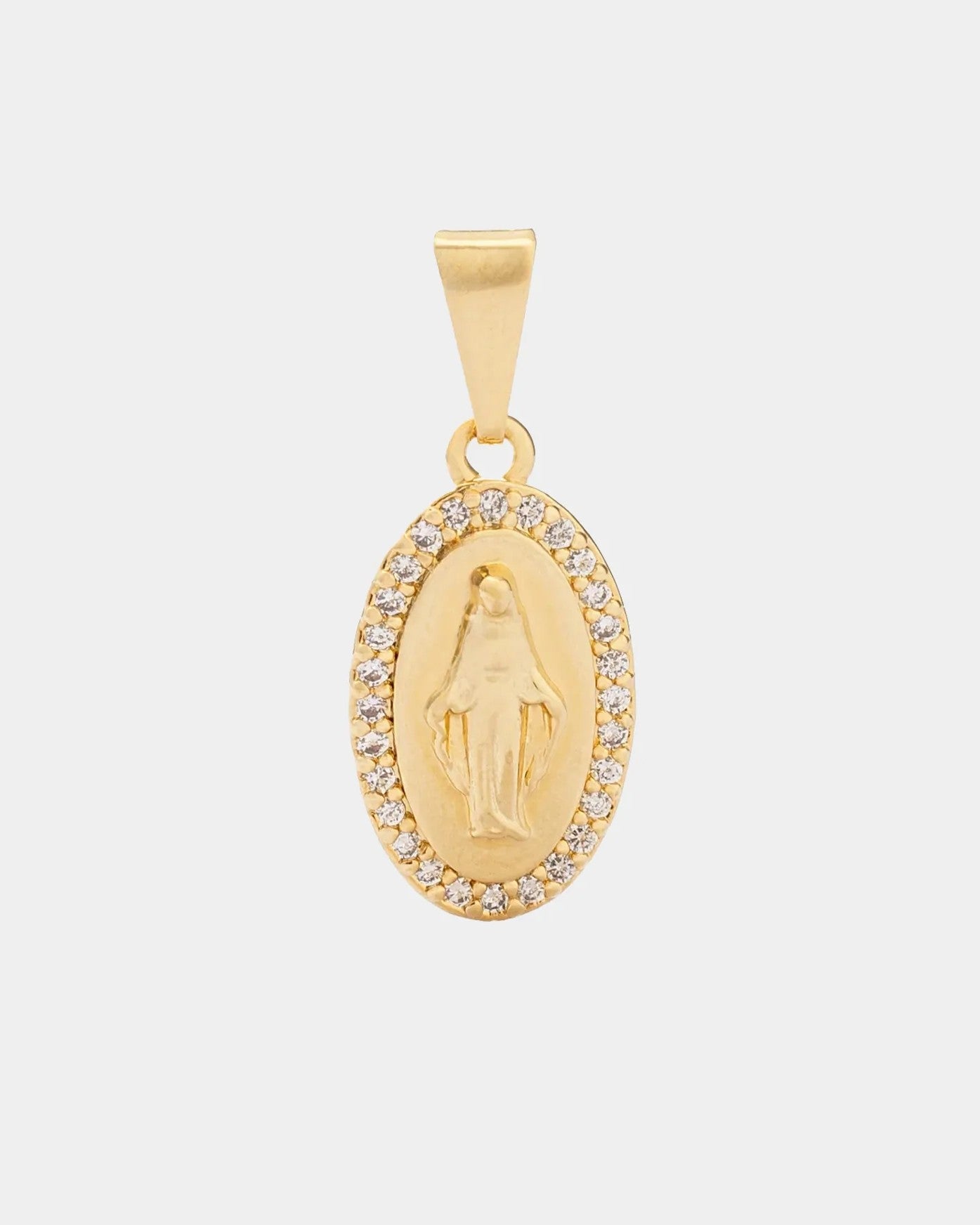 Dije Milagrosa con circonias cristal
