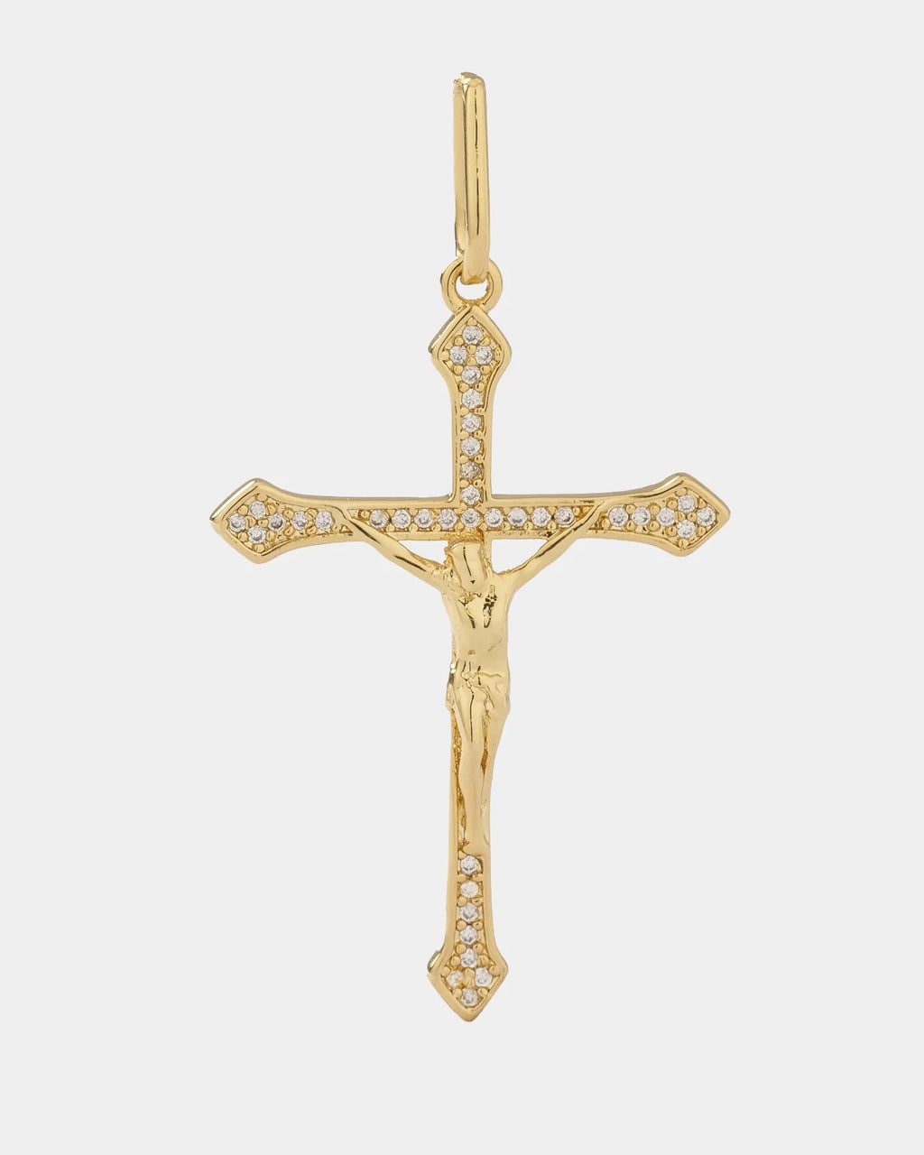 Dije Cruz Cristo Circonias 4 Cms