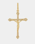 Dije Cruz Cristo Circonias 4 Cms