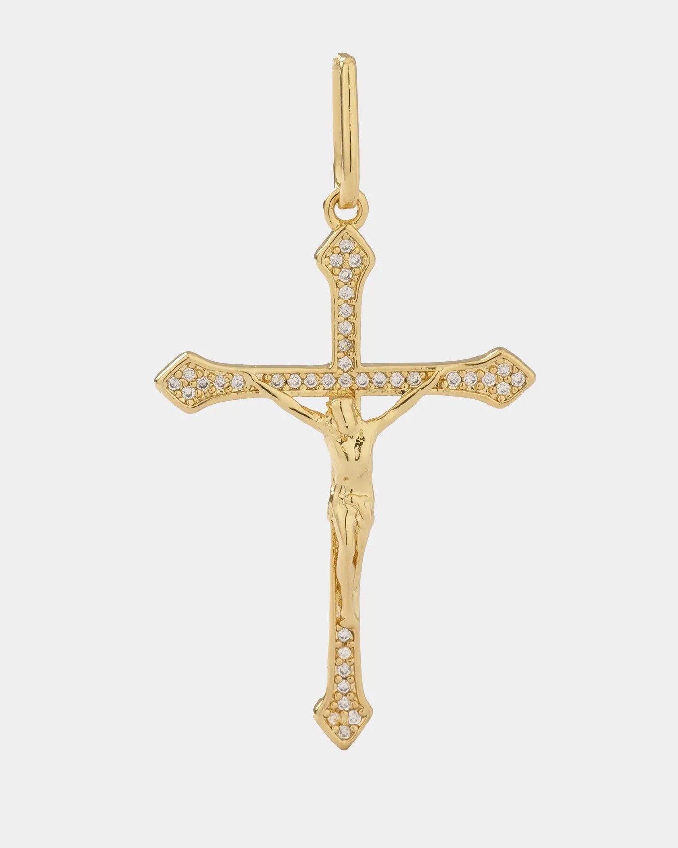 Dije Cruz Cristo Circonias 4 Cms